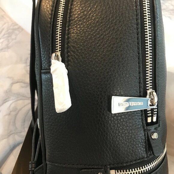 Michael Kors Rhea Black Backpack - NWT - Picture 5 of 7